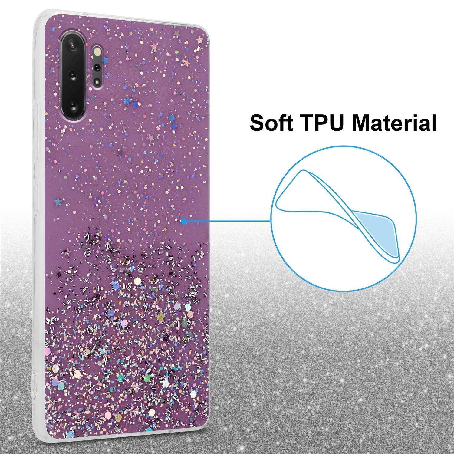 Cadorabo  Hülle für Samsung Galaxy NOTE 10 PLUS TPU Silikon mit funkelnden Glitter 