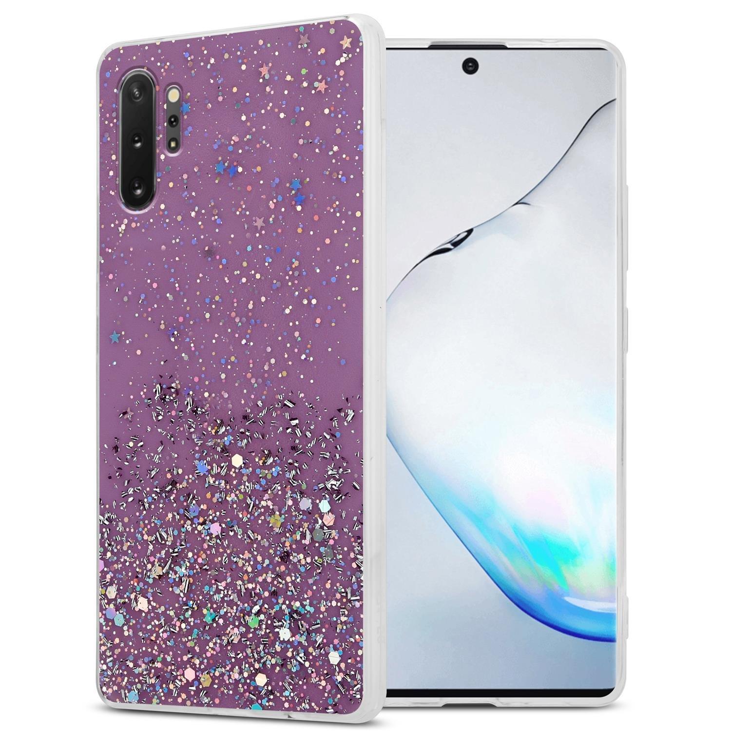 Cadorabo  Hülle für Samsung Galaxy NOTE 10 PLUS TPU Silikon mit funkelnden Glitter 