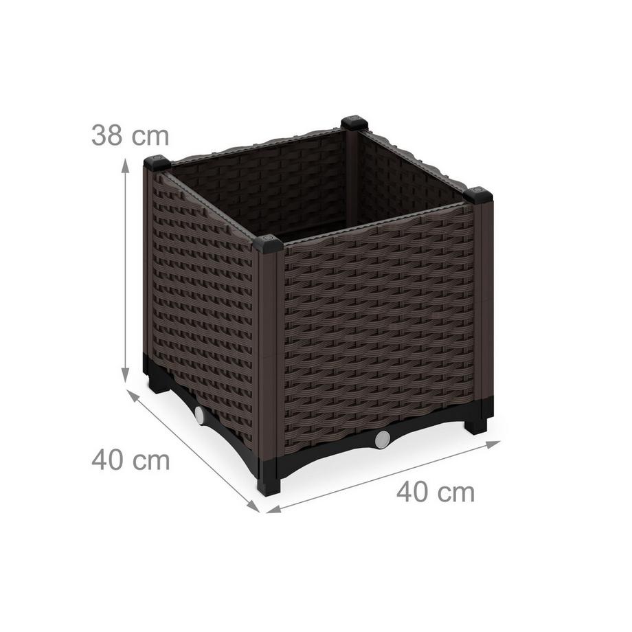 Northix Jardinière aspect rotin  