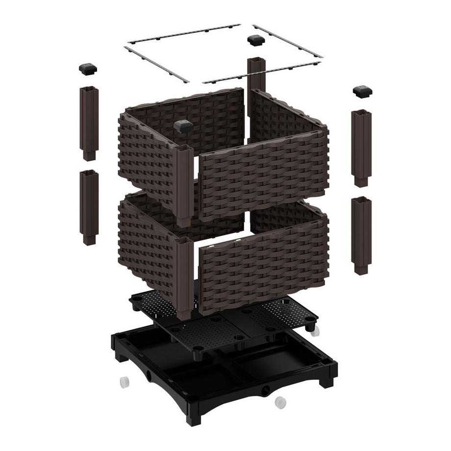 Northix Jardinière aspect rotin  