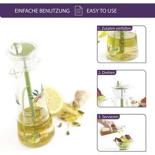 mastrad  Vinaigrette Mixer mit aufgedruckten Rezepten 