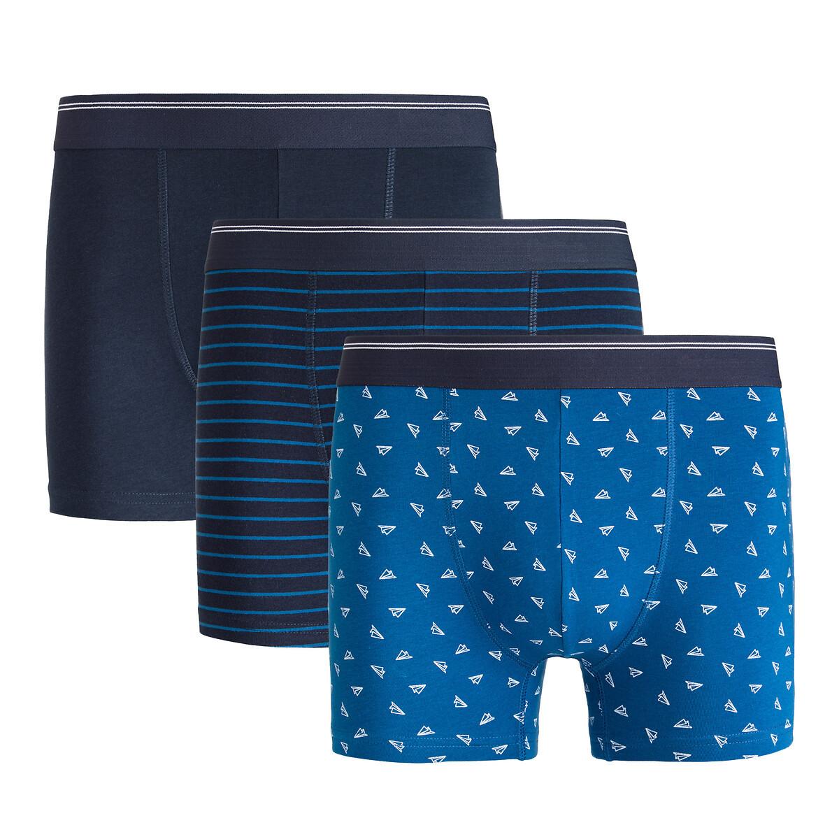 Image of 3er-pack Shortys Herren Blau XL