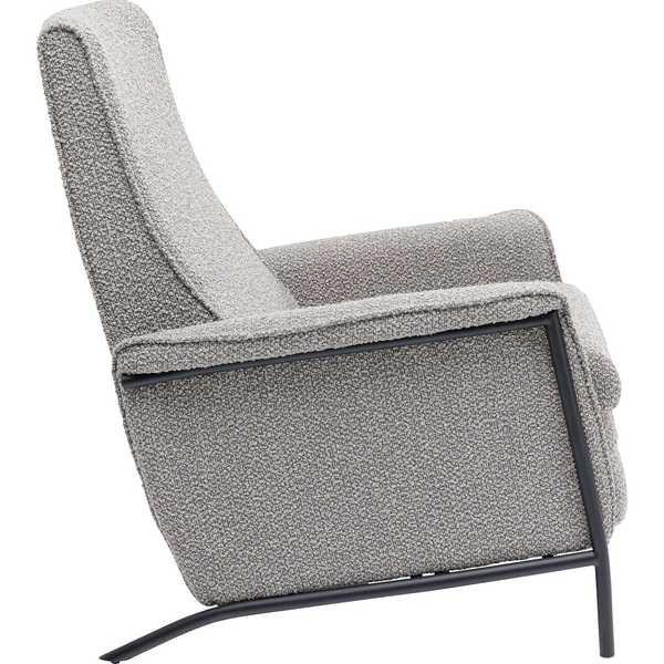 mutoni Fauteuil relax Lazy gris  