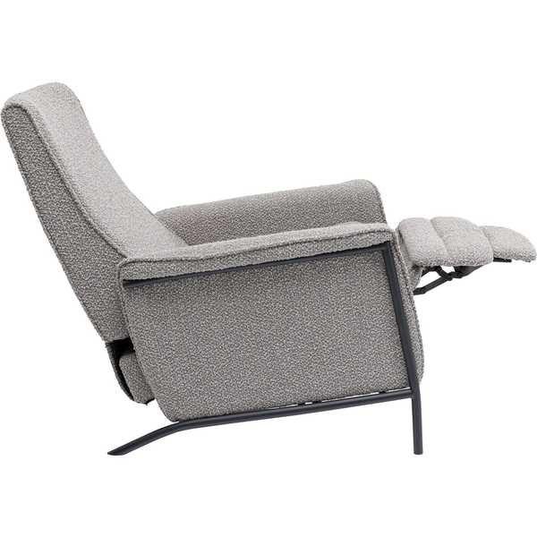 mutoni Fauteuil relax Lazy gris  