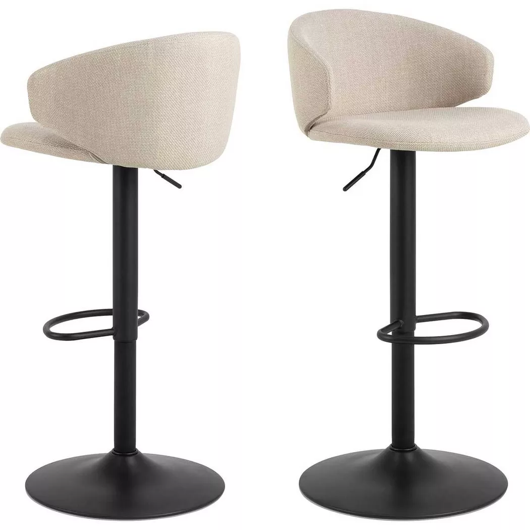 mutoni - Tabouret de bar Zalerino beige (1 pièce), One Size
