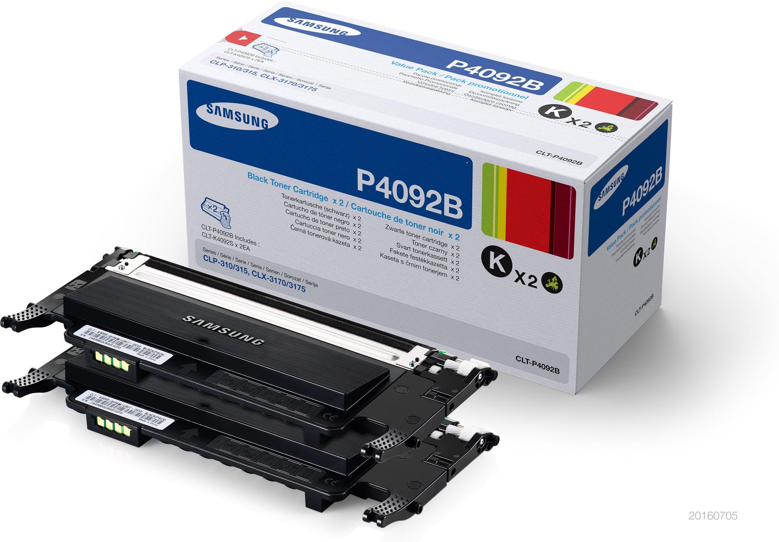 Hewlett-Packard  SAMSUNG Toner Twin schwarz SU391A CLP 310/315 2x1500 Seiten 