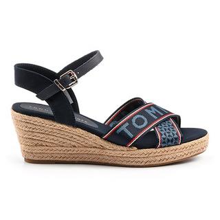 TOMMY HILFIGER  TOMMY WEBBING LOW WEDGE SANDAL-38 