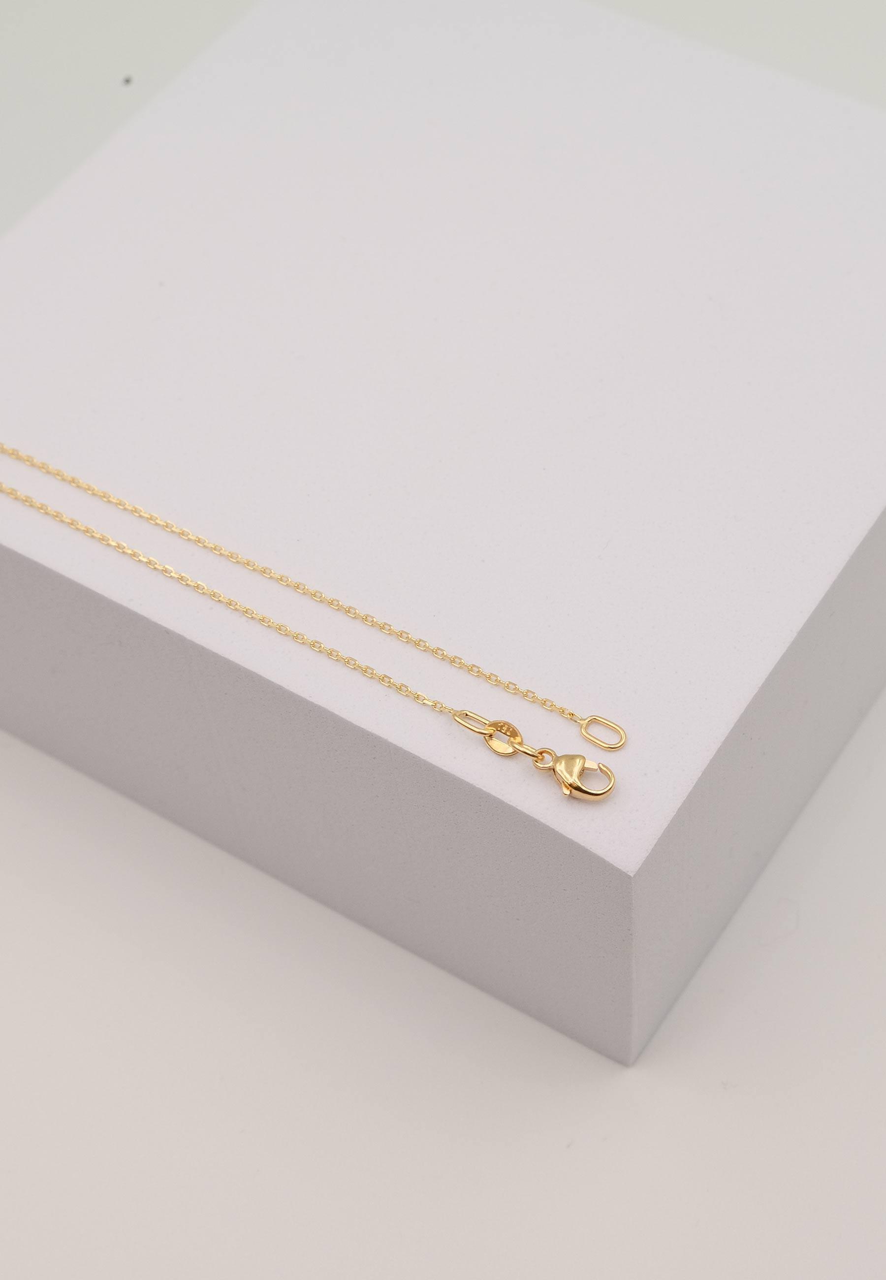 MUAU Schmuck  Collier Anker Gelbgold 750, 0.9mm, 42cm 