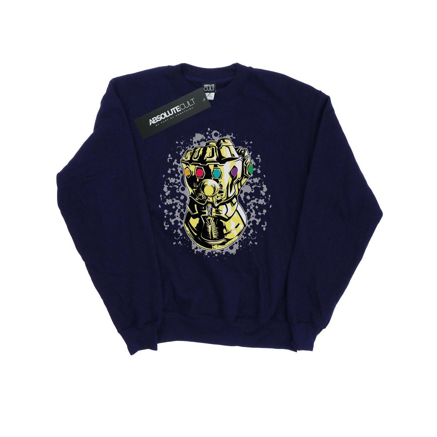 Image of Avengers Infinity War Thanos Fist Sweatshirt Herren Marine XL