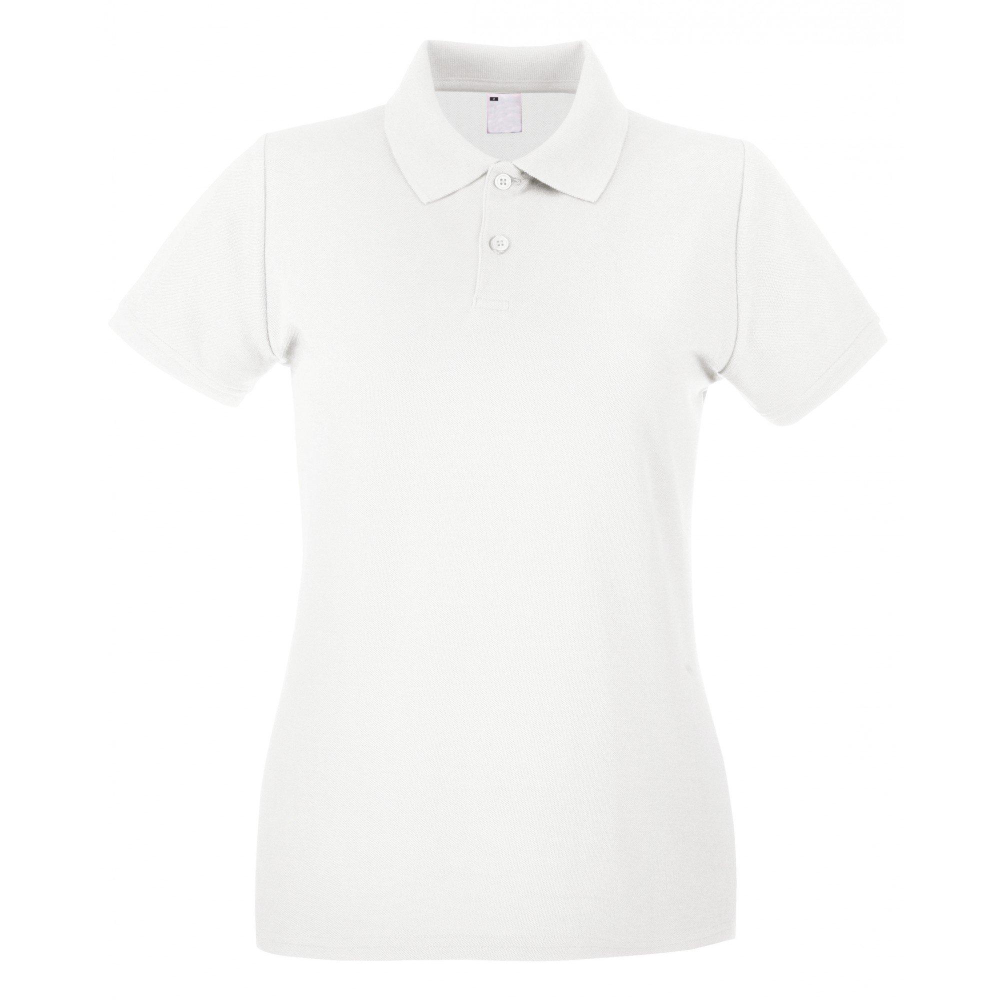 Image of Poloshirt, Figurbetont, Kurzärmlig Damen Weiss XS