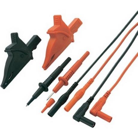 VOLTCRAFT  KIT puntali di sicurezza 1.20 m Nero, Rosso VOLTCRAFT MS-5 