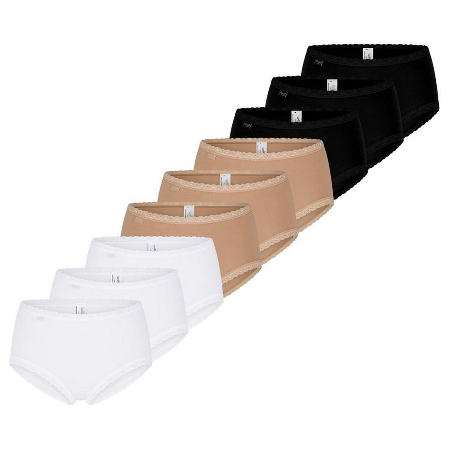 9er Pack 24/7 Cotton Lace - Midi Slip