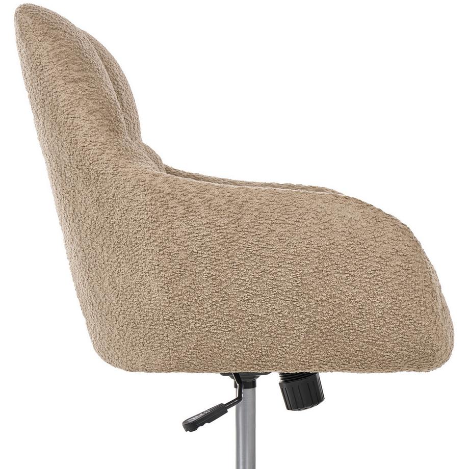 Beliani Chaise de bureau en Bouclé  PALMDALE  