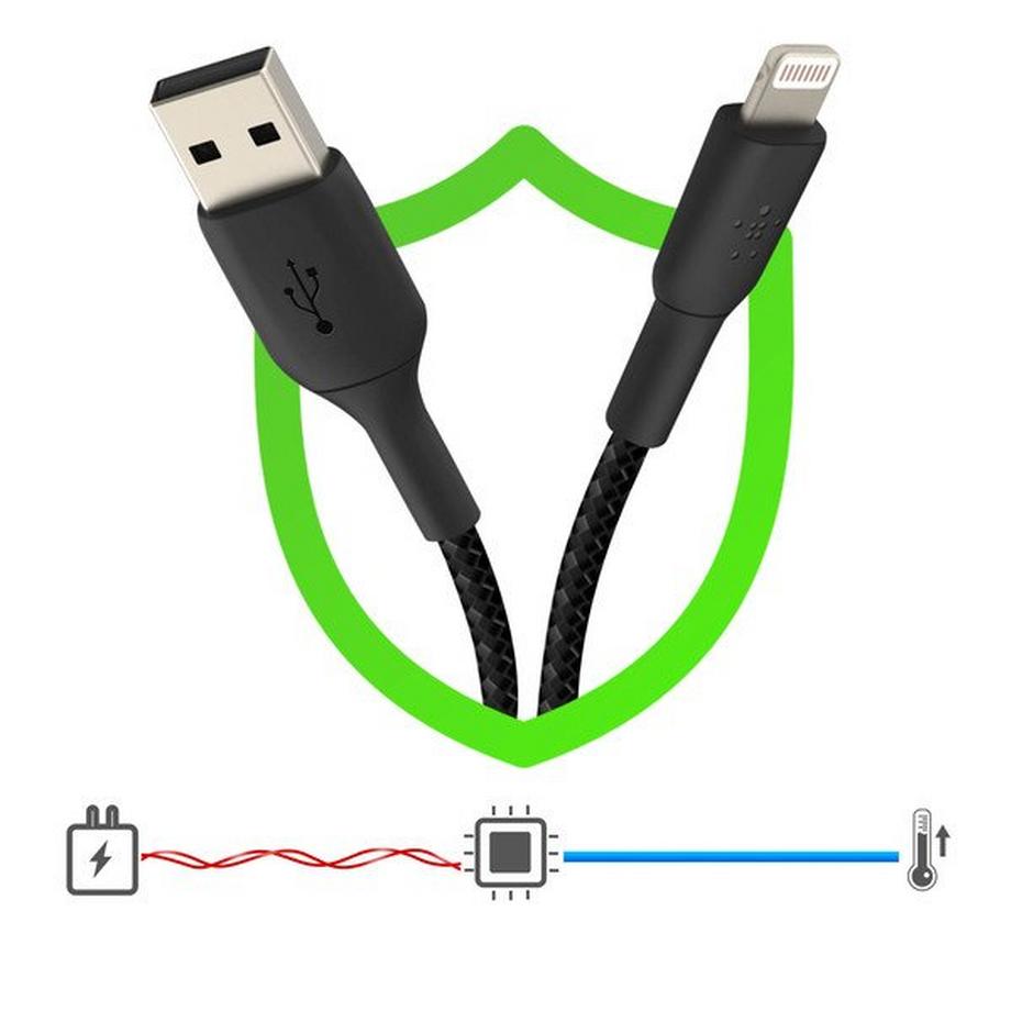 belkin  USB / Lightning Nylonkabel Belkin 2m 