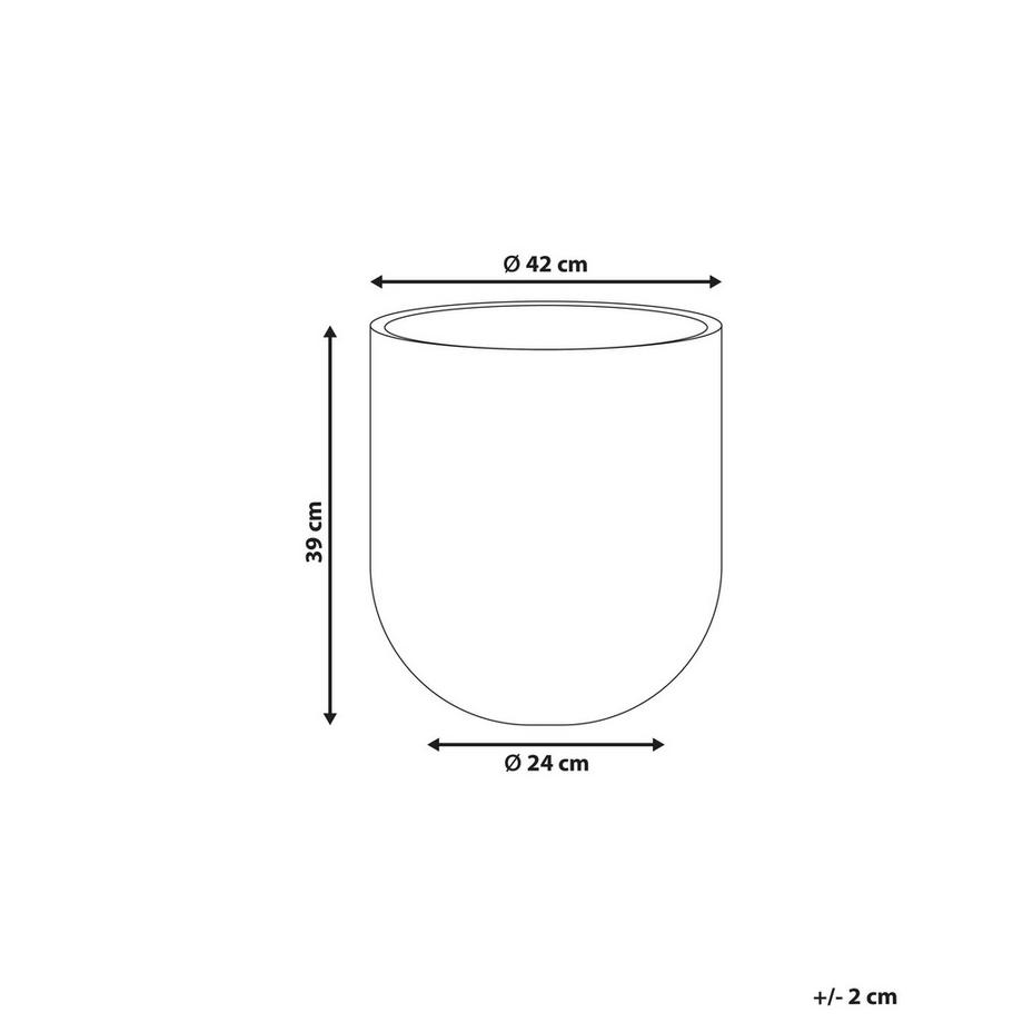 Beliani Vaso per piante en Fibra d'argilla  HANYUE  