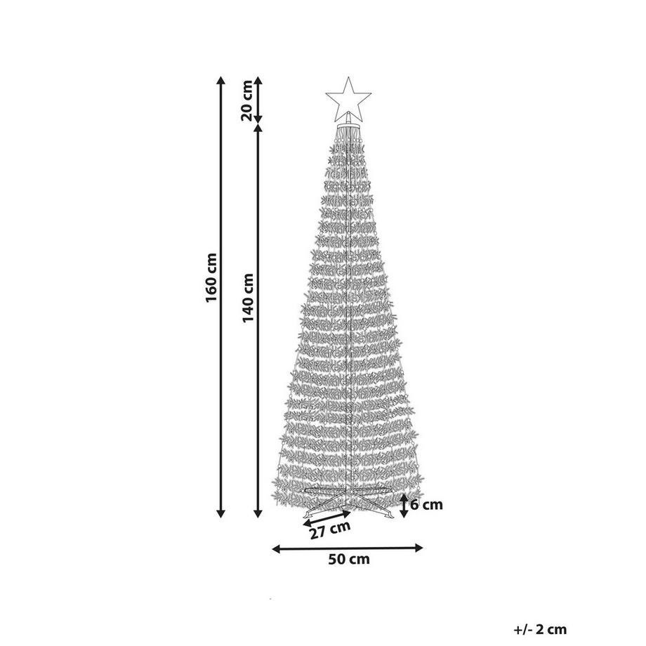 Beliani Décoration de Noël au sol en Matière synthétique SAARLOQ  