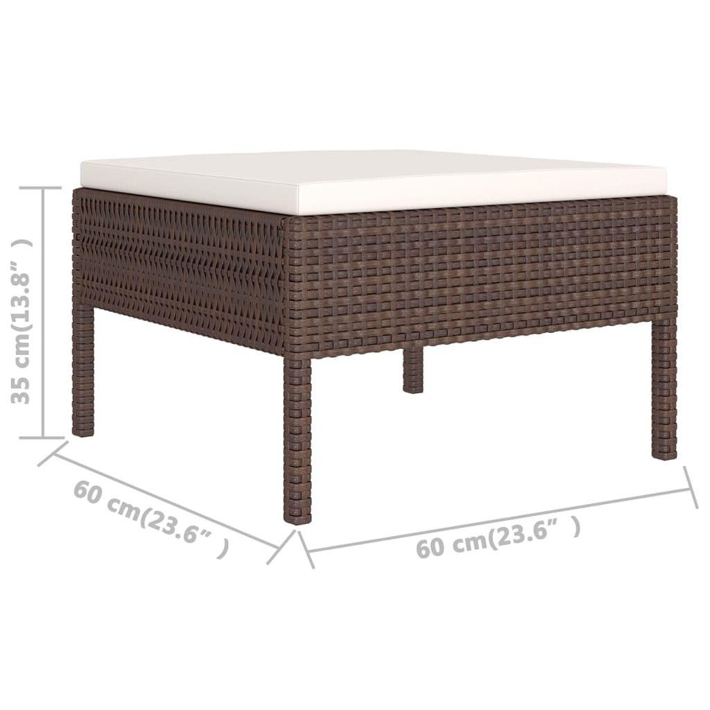 VidaXL Garten-sofagarnitur poly-rattan  