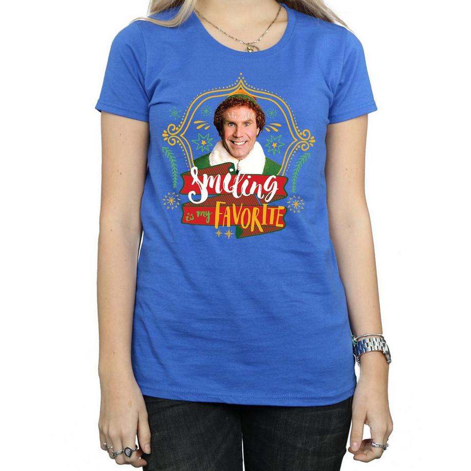 Elf Smiling Is My Favorite T-Shirt  