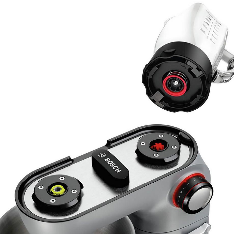 Bosch Küchenmaschine MUM9AX5S00, 1500 W, 3D PlanetaryMixing & SensorControl Plus, platinum silver  