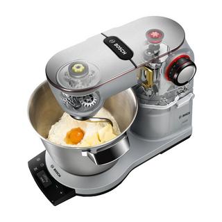 Bosch Küchenmaschine MUM9AX5S00, 1500 W, 3D PlanetaryMixing & SensorControl Plus, platinum silver  
