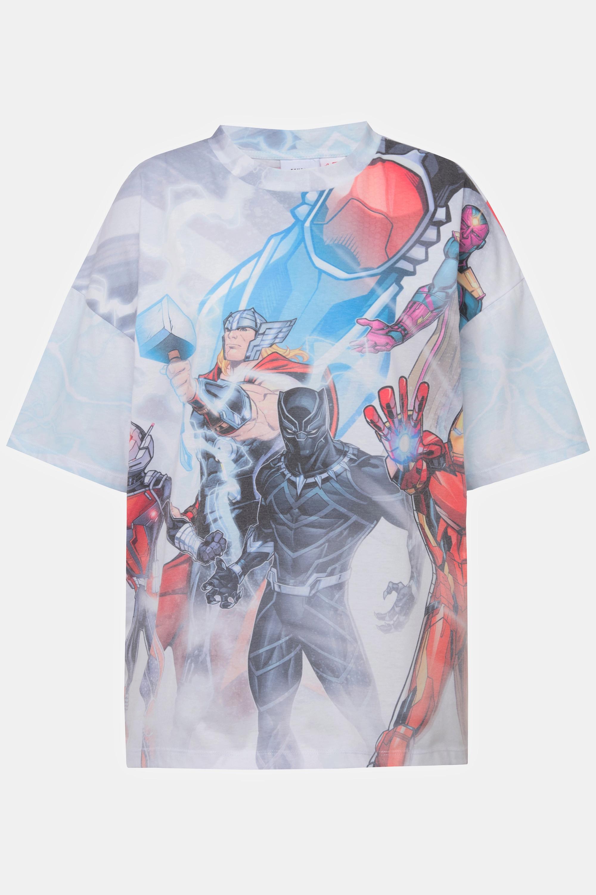 Studio Untold  Marvel T-Shirt, Rundhals, Oversized, Unisex, Print 