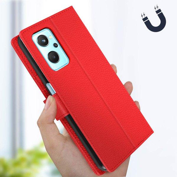 Avizar  Étui Folio Realme 9i Rouge 