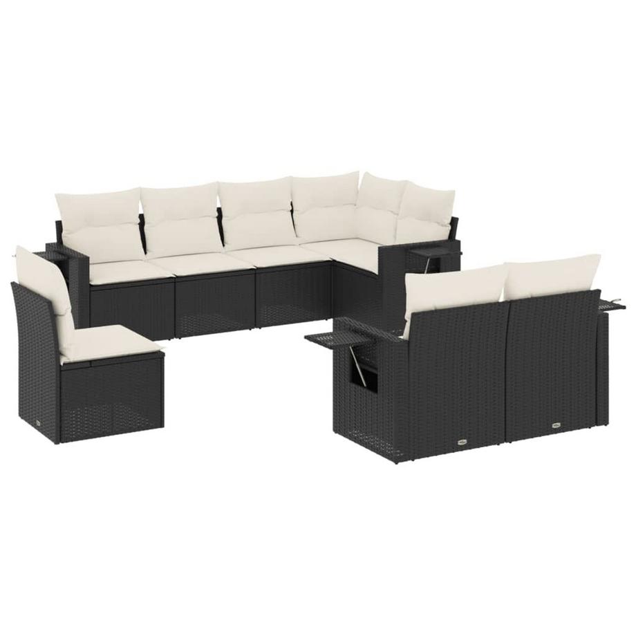 Ensemble de canapés de jardin rotin synthétique