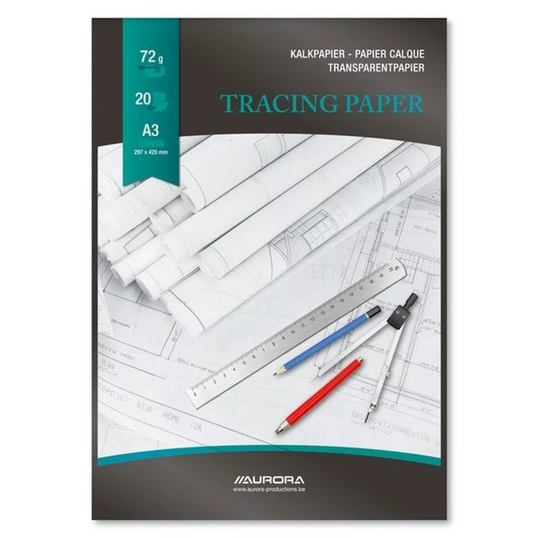 Aurora -  Transparentpapier A3 CA120 75g 20 Blatt, 1 Stück