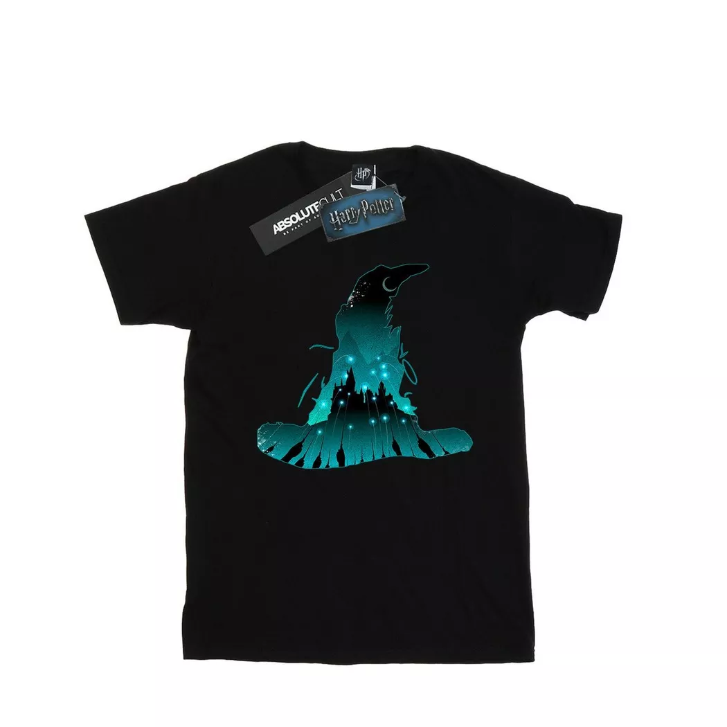 HARRY-POTTER - Hogwarts TShirt, für Damen, Schwarz, Größe XXL