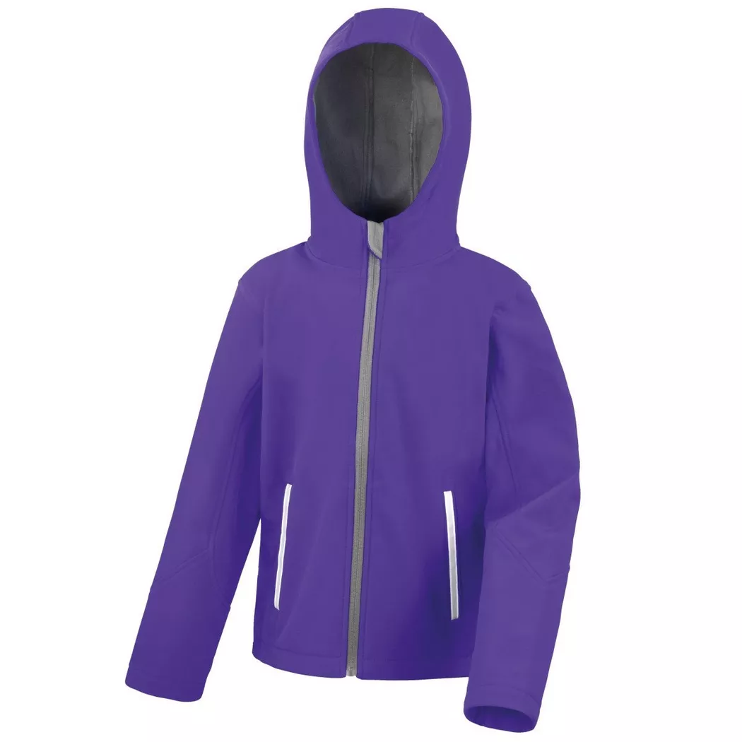 Result - Core Junior SoftshellJacke mit Kapuze, 9-10A, Lila