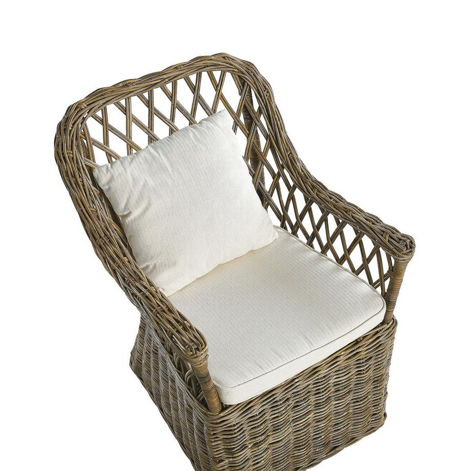 Beliani Poltrona da giardino en Rattan Classico MAROS  