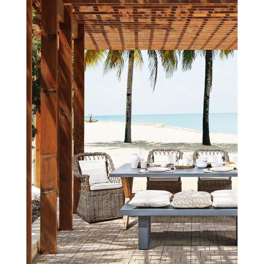 Beliani Poltrona da giardino en Rattan Classico MAROS  