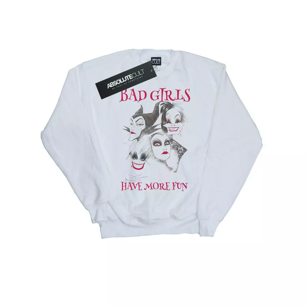 Disney - Bad Girls Have More Fun Sweatshirt, für Herren, Weiss, Größe 3XL