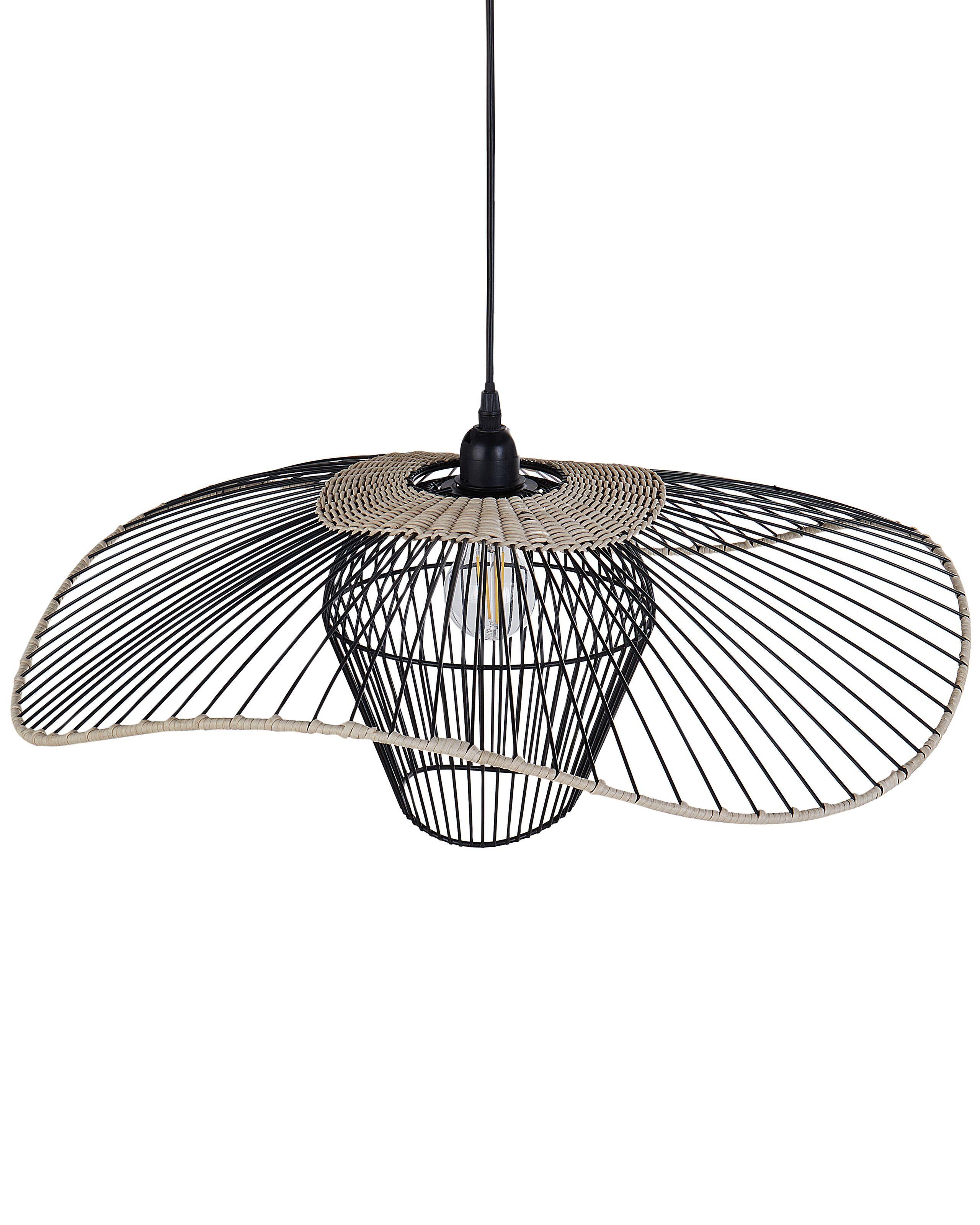 Beliani Lampe suspension en Métal Rustique LUNGA  