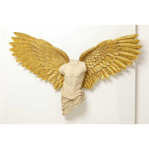 Image of Wandobjekt Gab Angel 208x136 Unisex Gold ONE SIZE