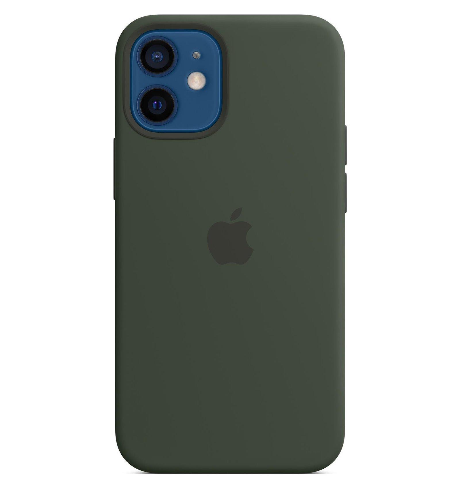 Image of Silikon Case mit MagSafe (iPhone 12 Mini, Grün)