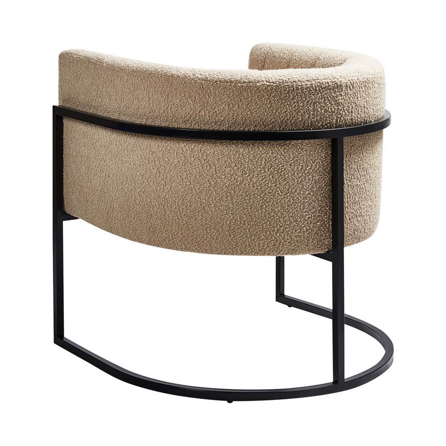 Beliani Fauteuil en Bouclé Moderne LARVIK II  