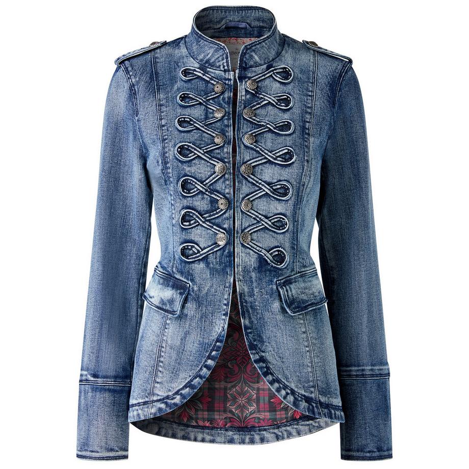 Joe Browns Stretch Jeansjacke mit Stickerei am Rücken  