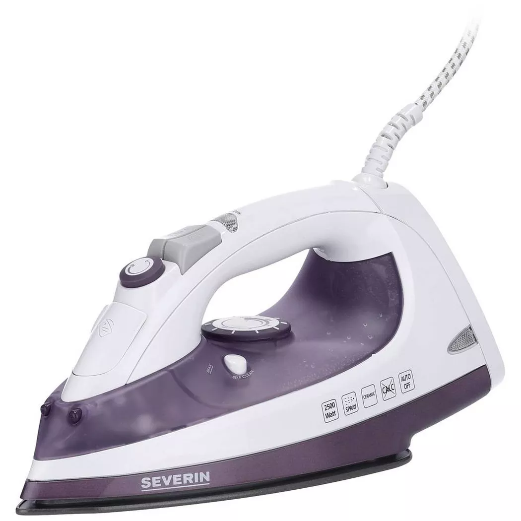 SEVERIN Dampfbügeleisen BA 3210, weiß/flieder