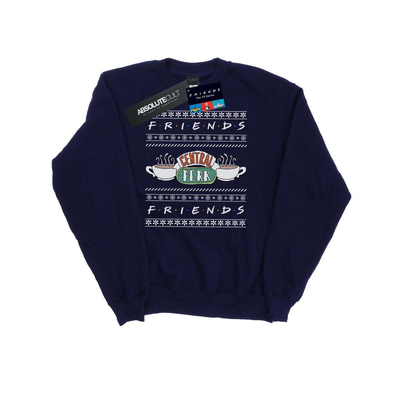 Image of Fair Isle Central Perk Sweatshirt Damen Marine XL