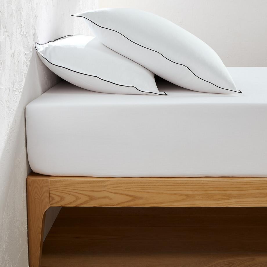La Redoute Intérieurs Victor Drap-housse en satin de coton prélavé  