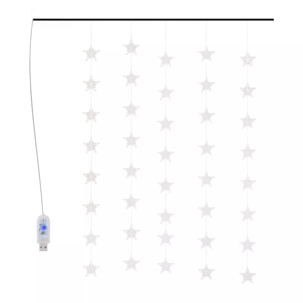 VidaXL - Guirlande lumineuse, One Size, Bleu