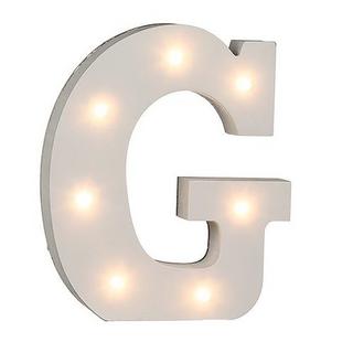 Ootb Lettres en bois lumineuses LED "G"  