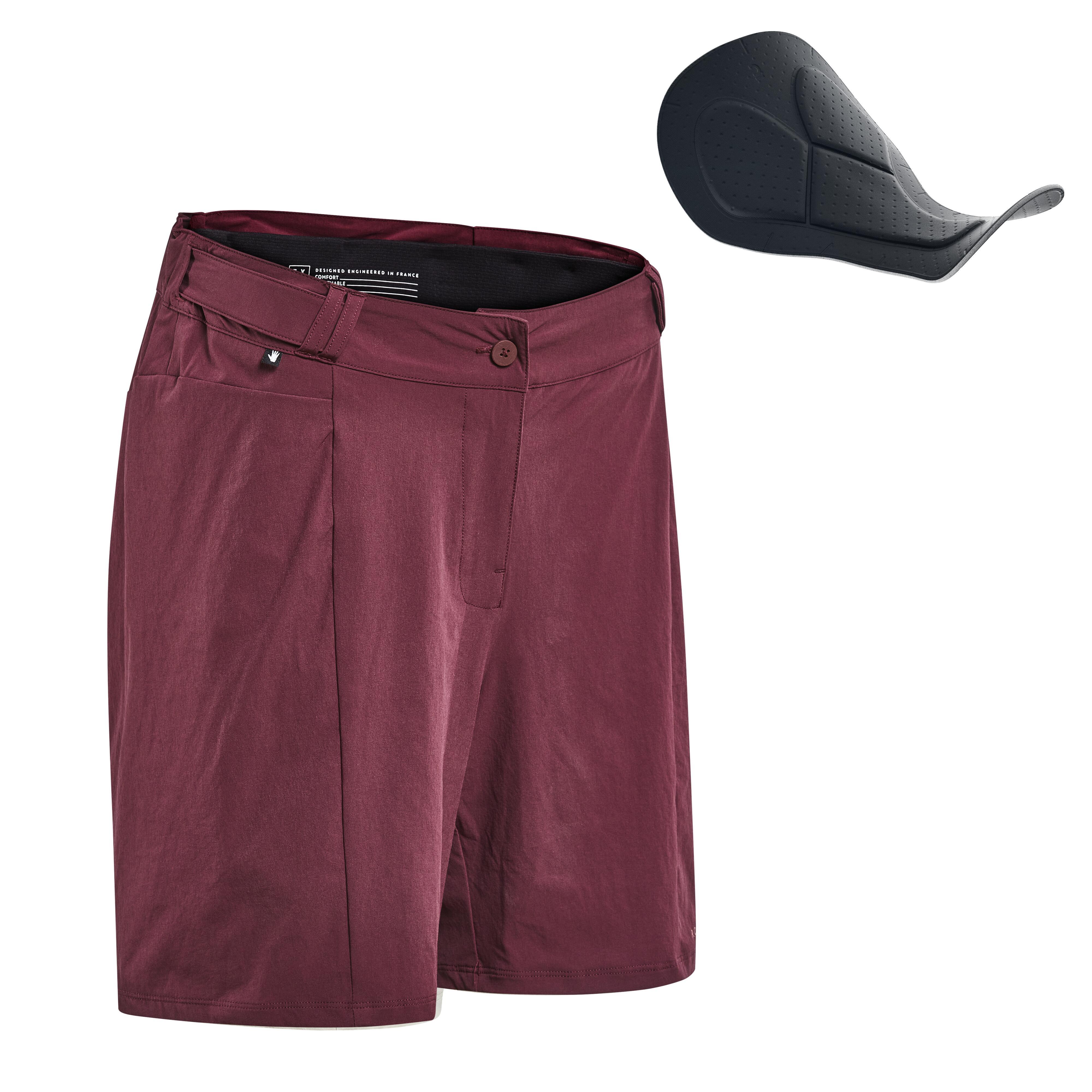 Image of Short Mtb Expl 500 Unisex Dunkelrot XS