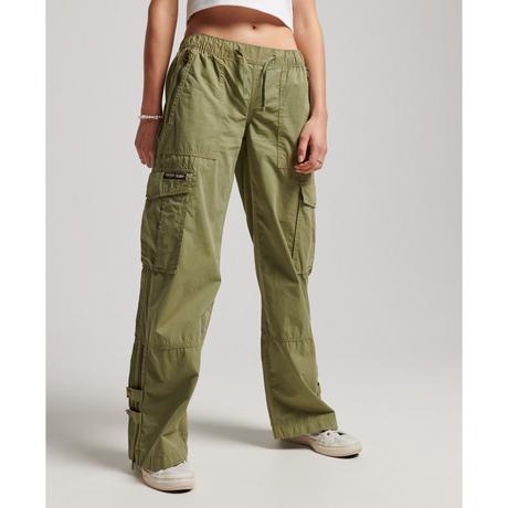 Superdry  hose cargo large taille basse damen 