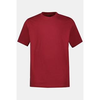 JP1880  T-shirt Basic en coton peigné, col rond rouge foncé 