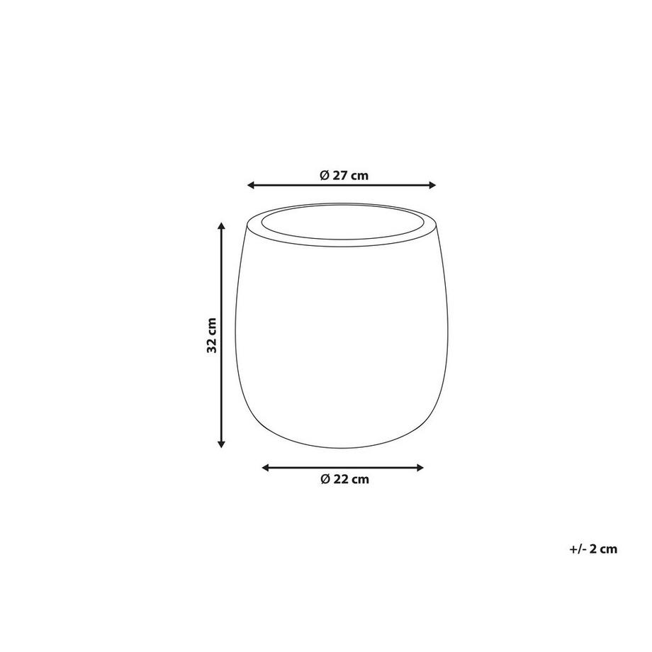 Beliani Vaso per piante en Fibra d'argilla Rustico LIVADIA  