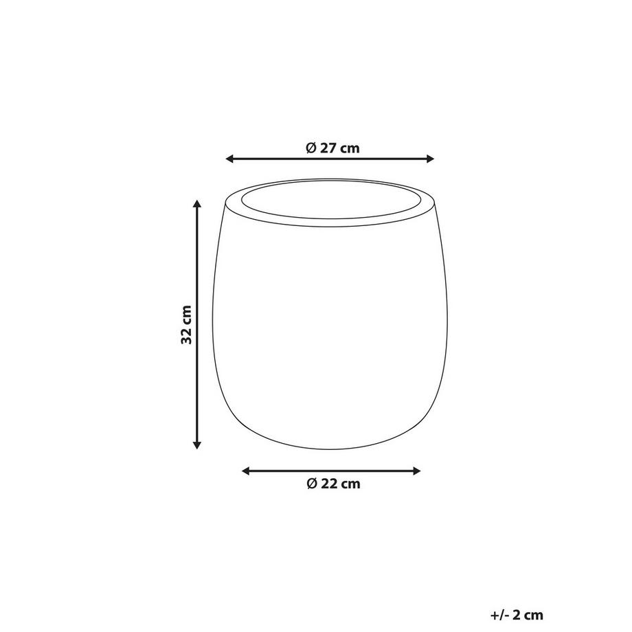 Beliani Vaso per piante en Fibra d'argilla Rustico LIVADIA  