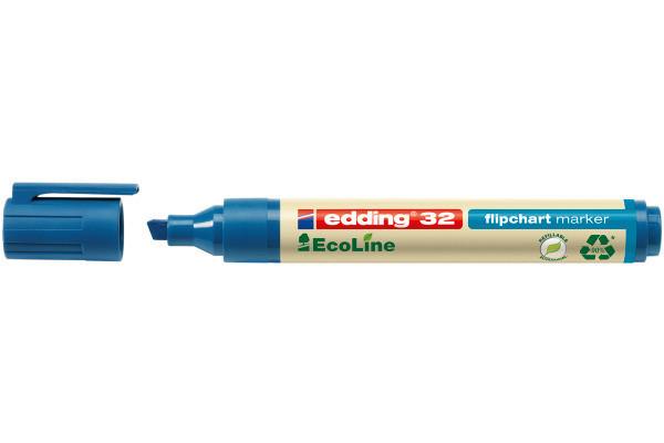 Edding Edding 32 EcoLine evidenziatore 1 pz Punta smussata Blu  