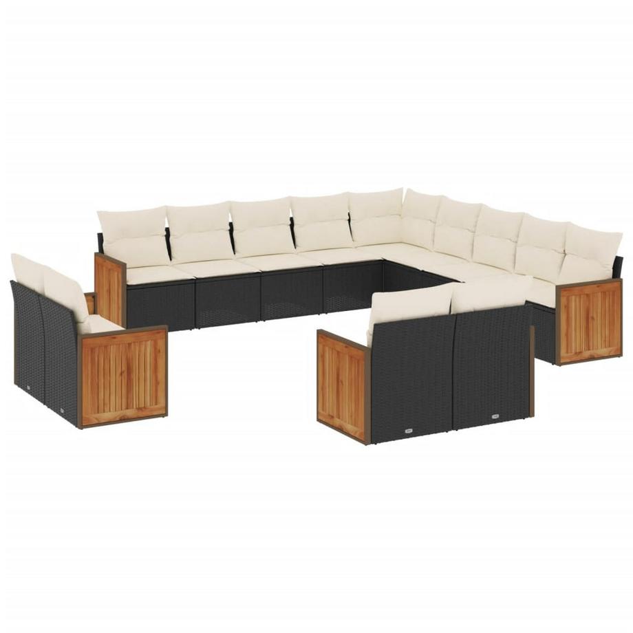 Ensemble de canapés de jardin rotin synthétique